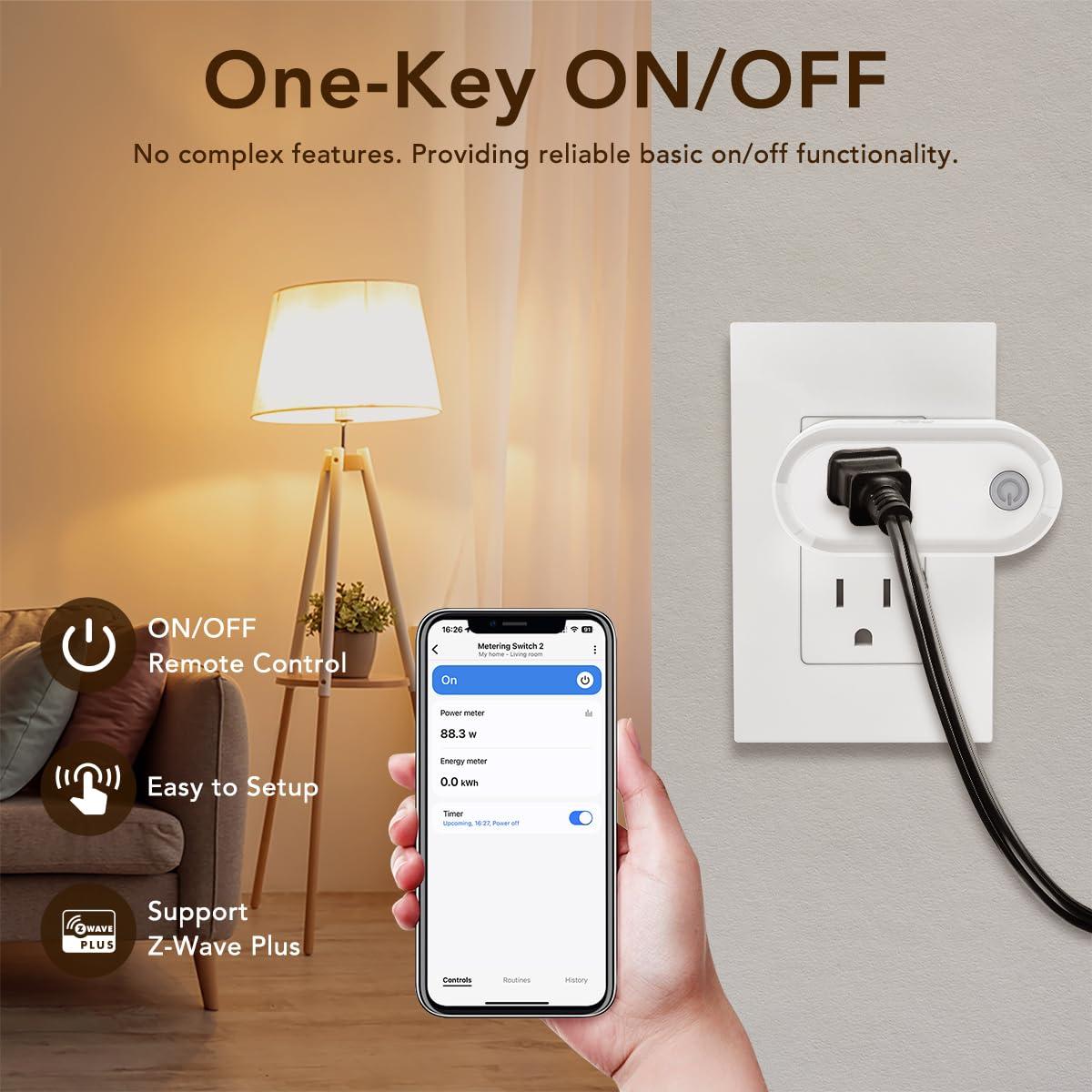 Enchufe Z-Wave NEO NAS-WR012 Compacto con Medición de Energía