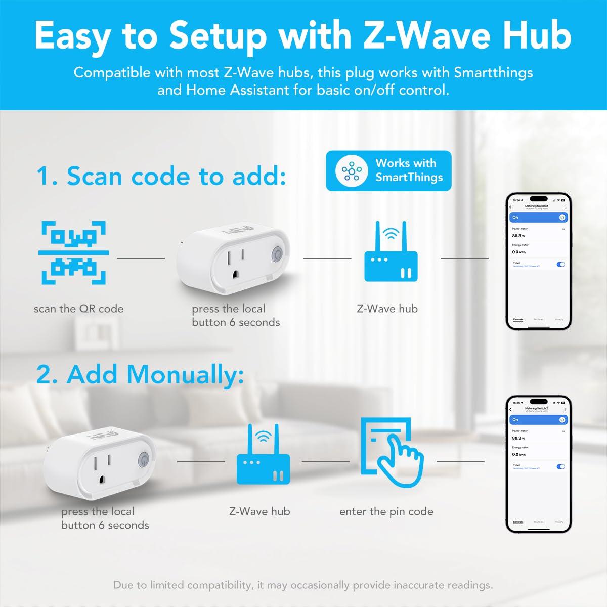 Enchufe Z-Wave NEO NAS-WR012 Compacto con Medición de Energía