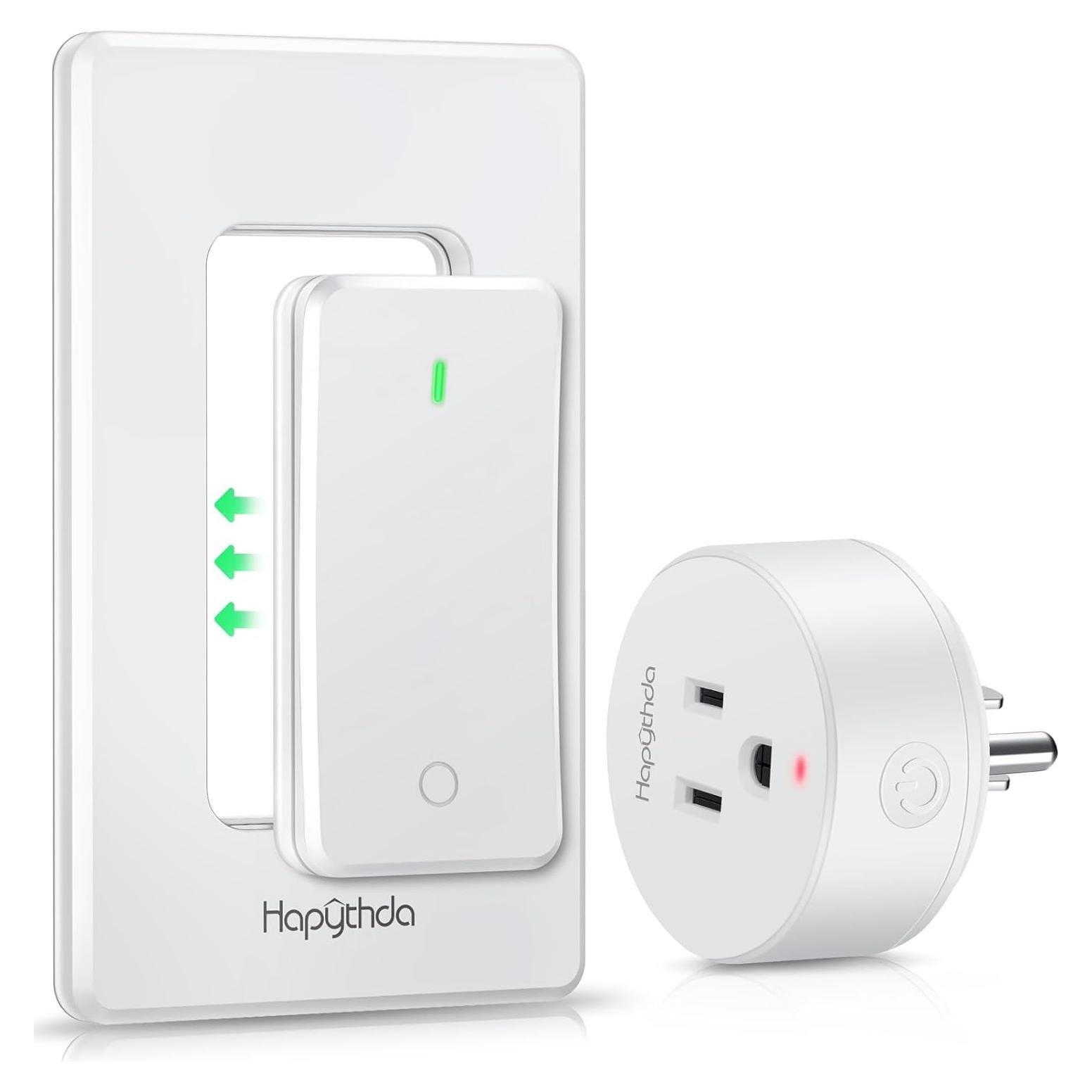 Toma de Corriente Control Remoto HAPYTHDA 15A 1500W Inalámbrica