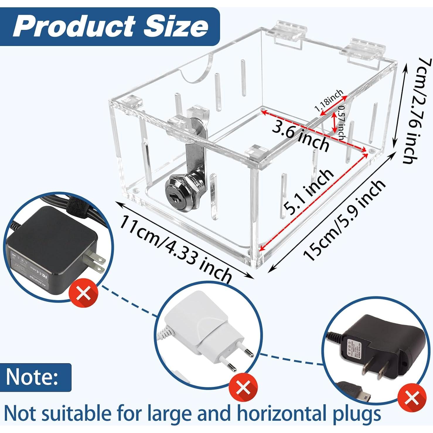 Cubierta Protectora de Enchufes Eléctricos para Bebés - 12.57x8.51x6.50 cm