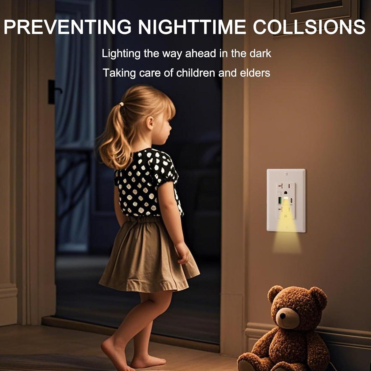 Toma de Corriente USB PD 20W Suplevel con Luz Nocturna LED