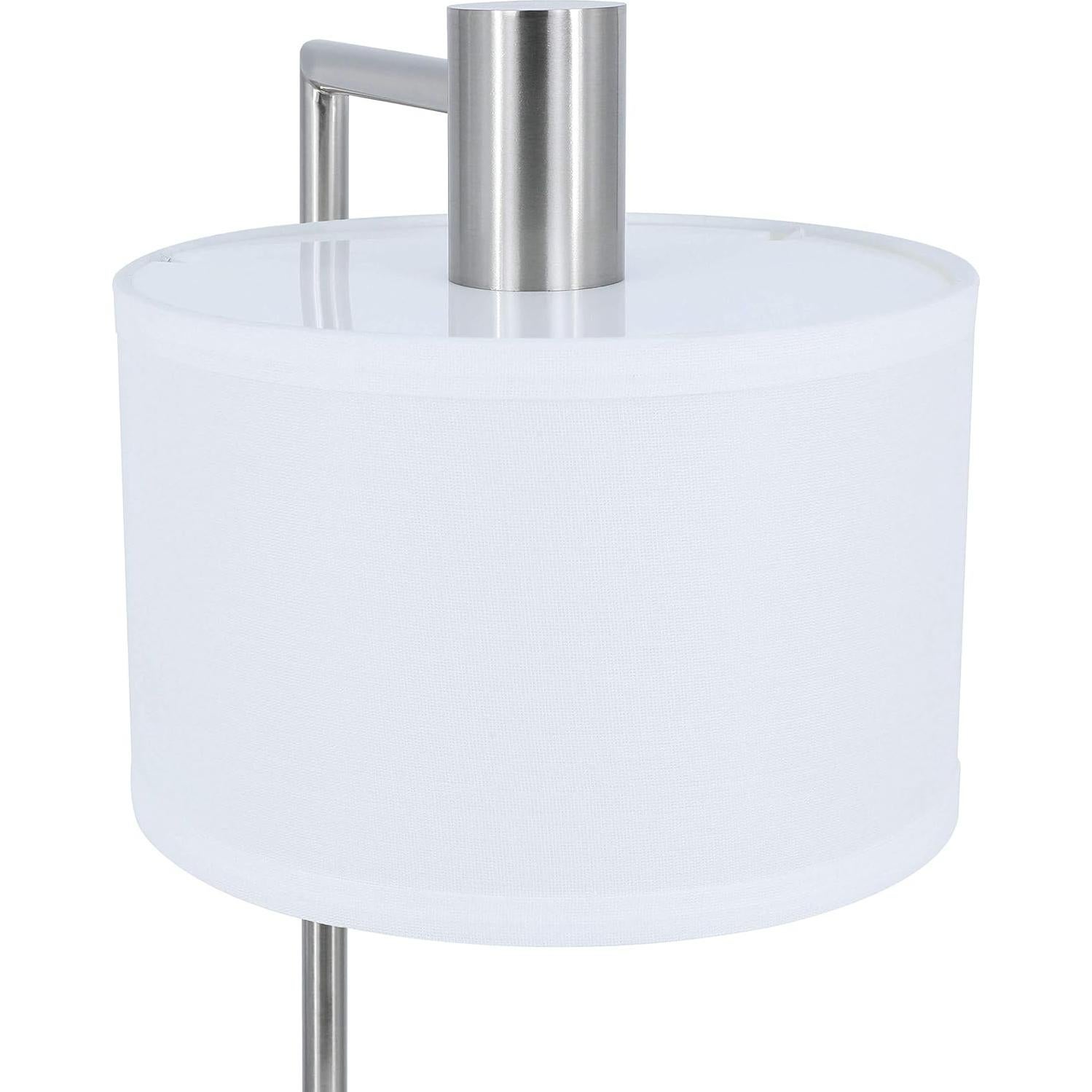 Lámpara de Mesa XiNBEi Lighting USB Niquel Cepillado 55.9cm