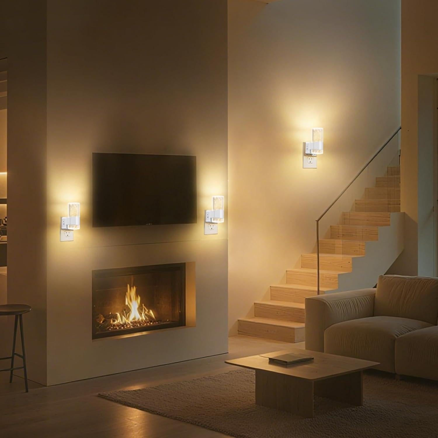 Luz Nocturna LED HOTEKME Regulable con Sensor 3000K - 2 Piezas