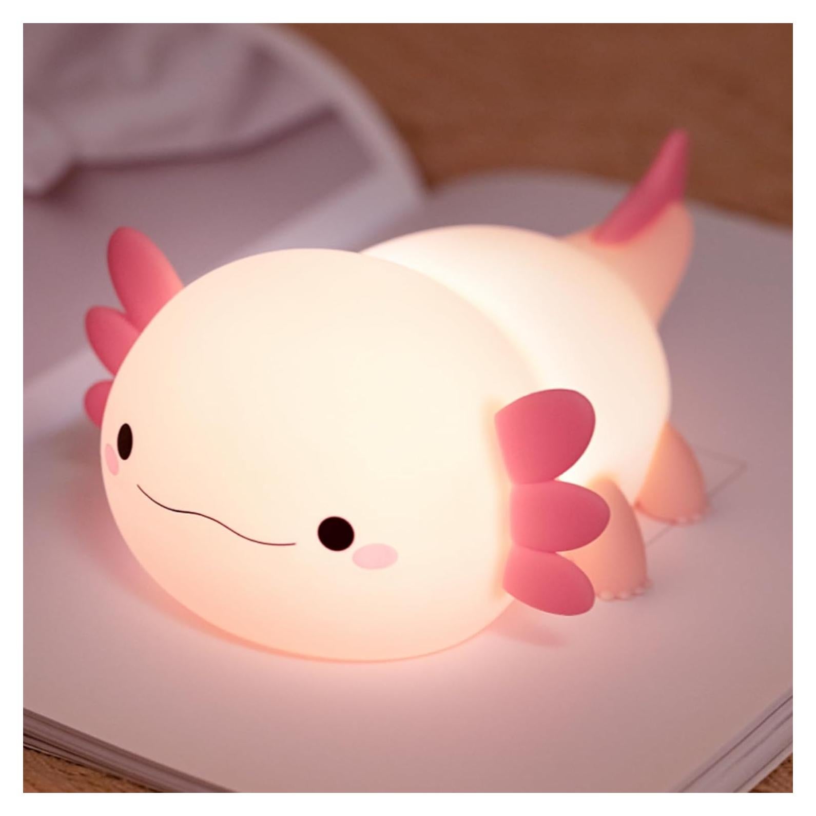 Luz Nocturna Axolote Rosa YR YRHH-PET LED Recargable