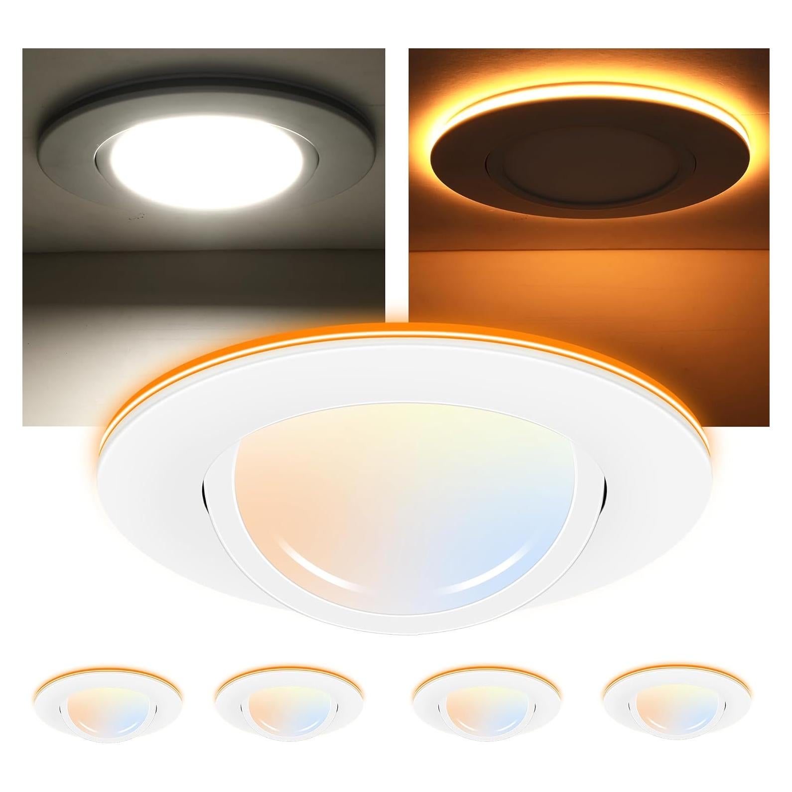 Luz LED Empotrada Gimbal CLOUDY BAY 12W 4 Unidades 5CCT