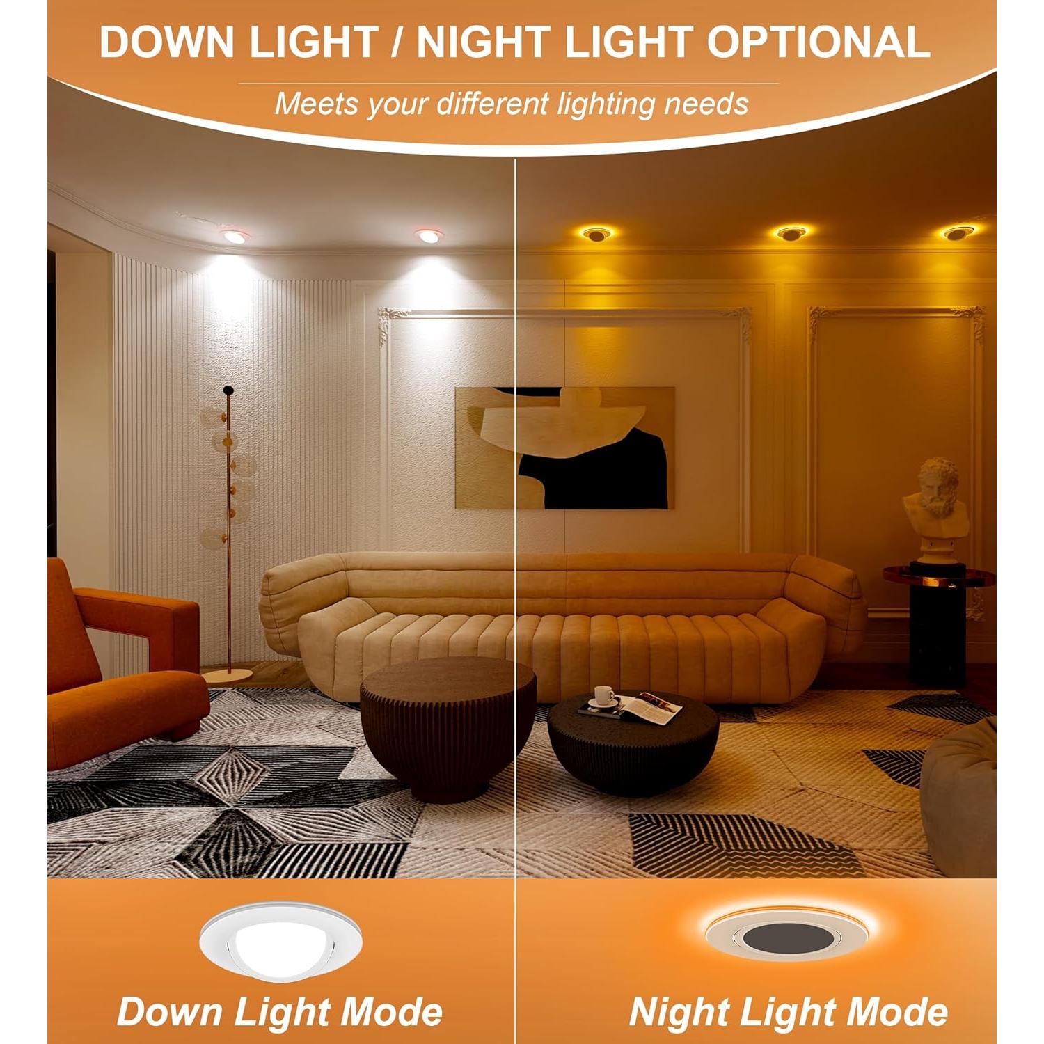 Luz LED Empotrada Gimbal CLOUDY BAY 12W 4 Unidades 5CCT