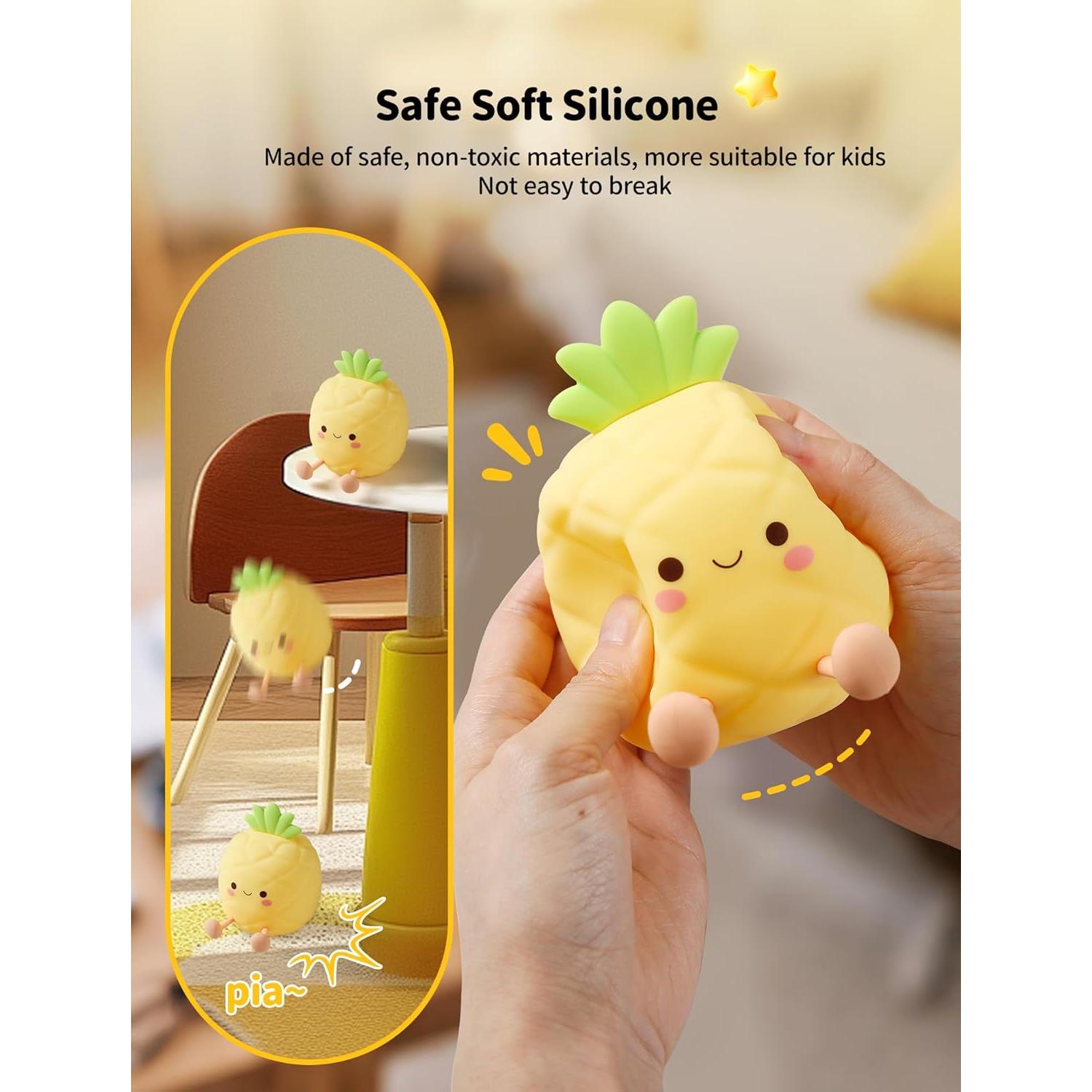 Luz Nocturna de Silicona Tarinks Piña Dimmable 3 Niveles