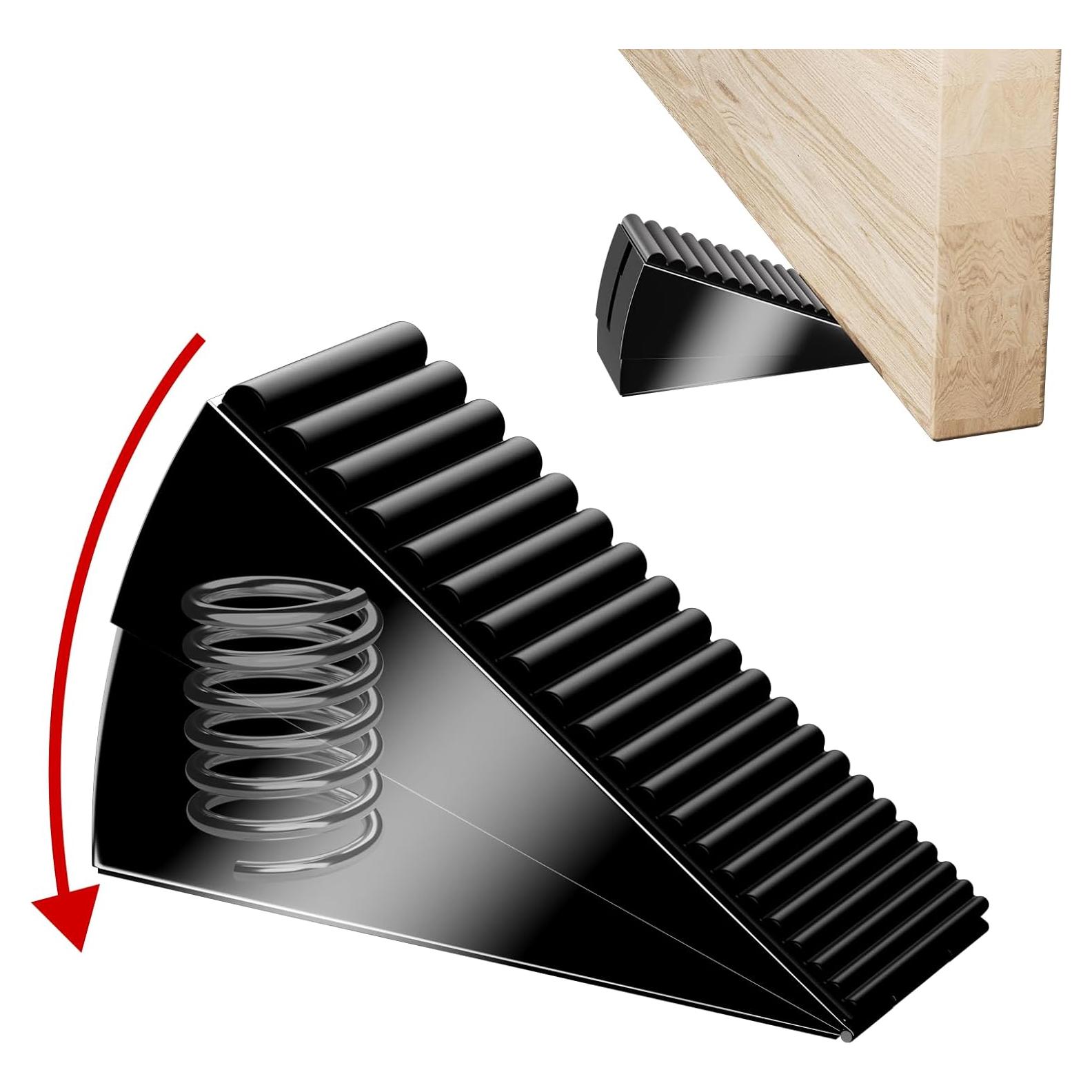 Tope de puerta ajustable BINFEW de acero inoxidable 7.62 cm