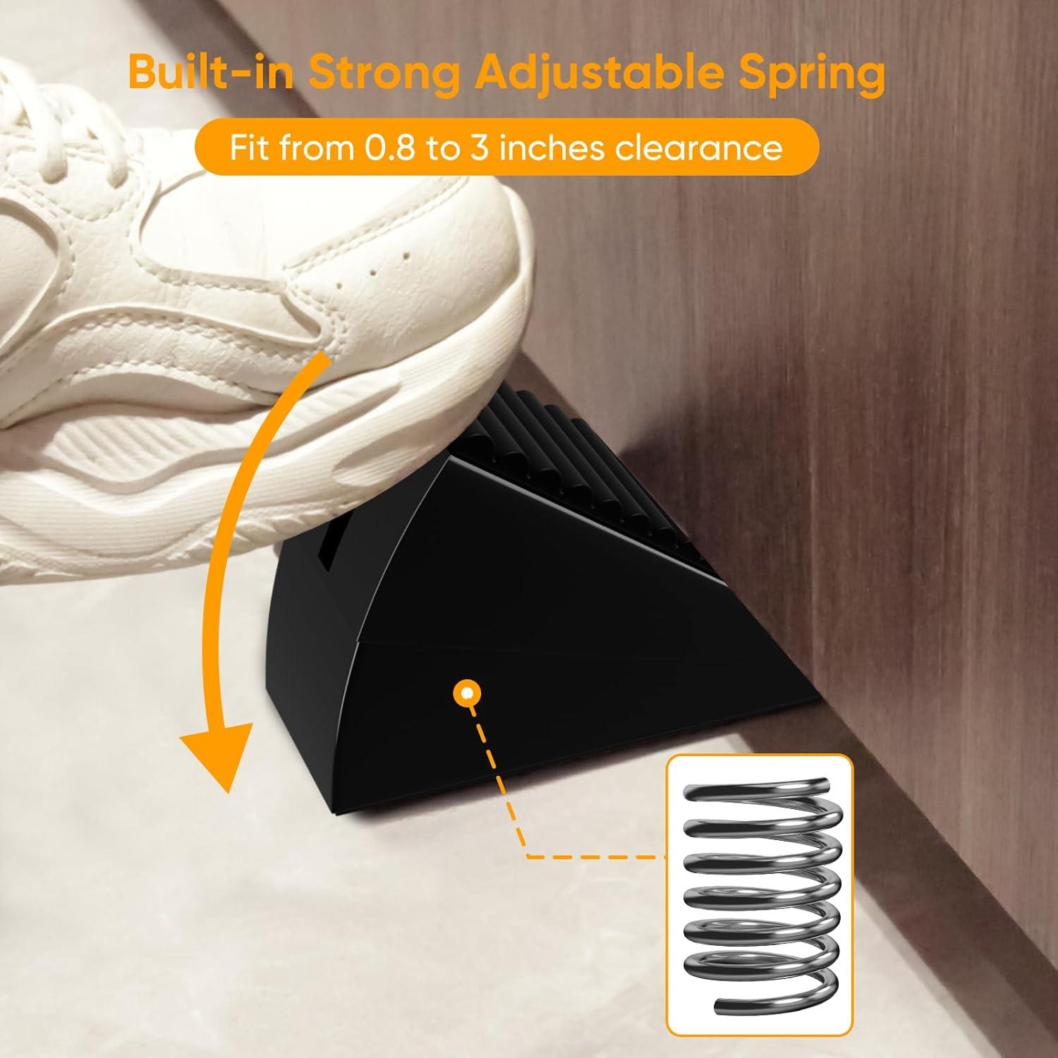 Tope de puerta ajustable BINFEW de acero inoxidable 7.62 cm