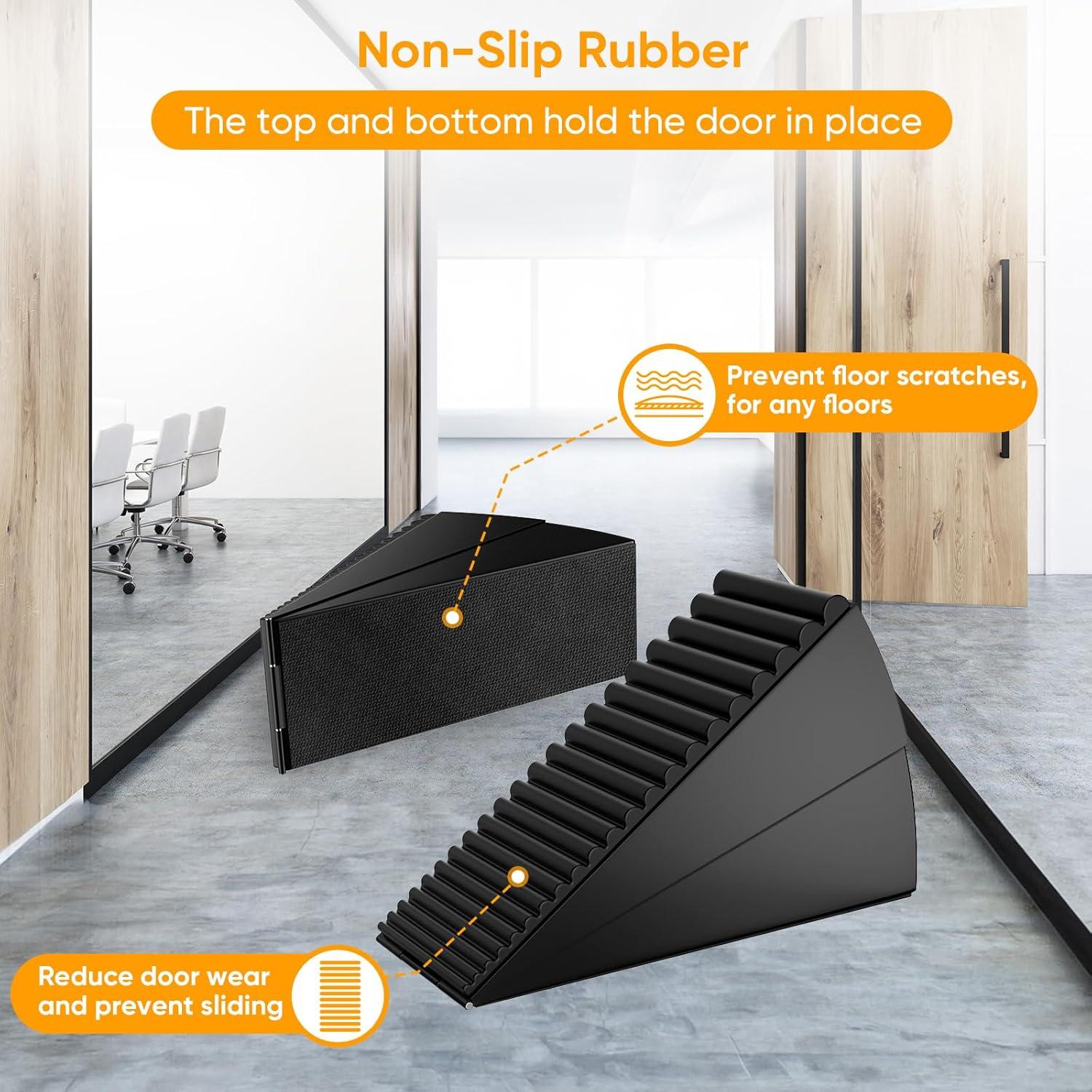 Tope de puerta ajustable BINFEW de acero inoxidable 7.62 cm