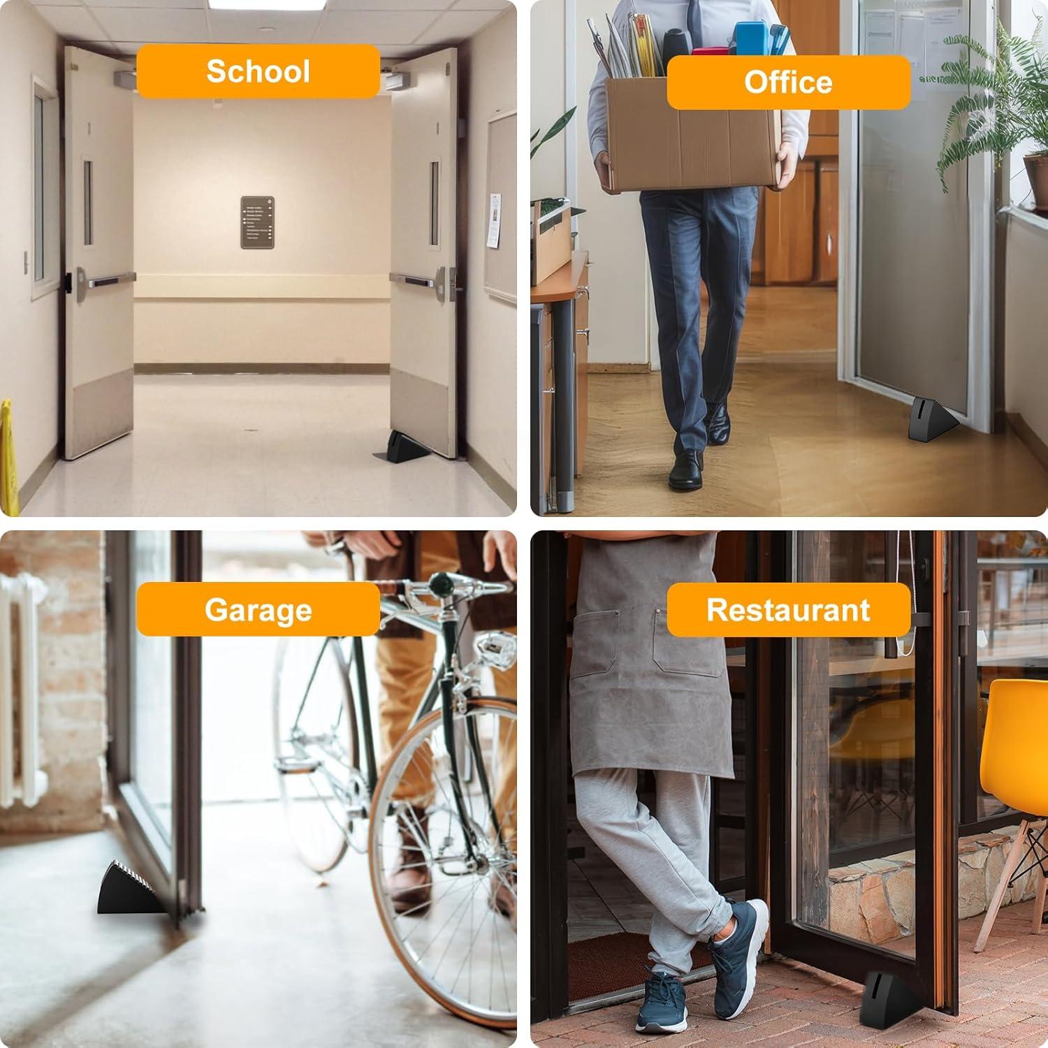 Tope de puerta ajustable BINFEW de acero inoxidable 7.62 cm