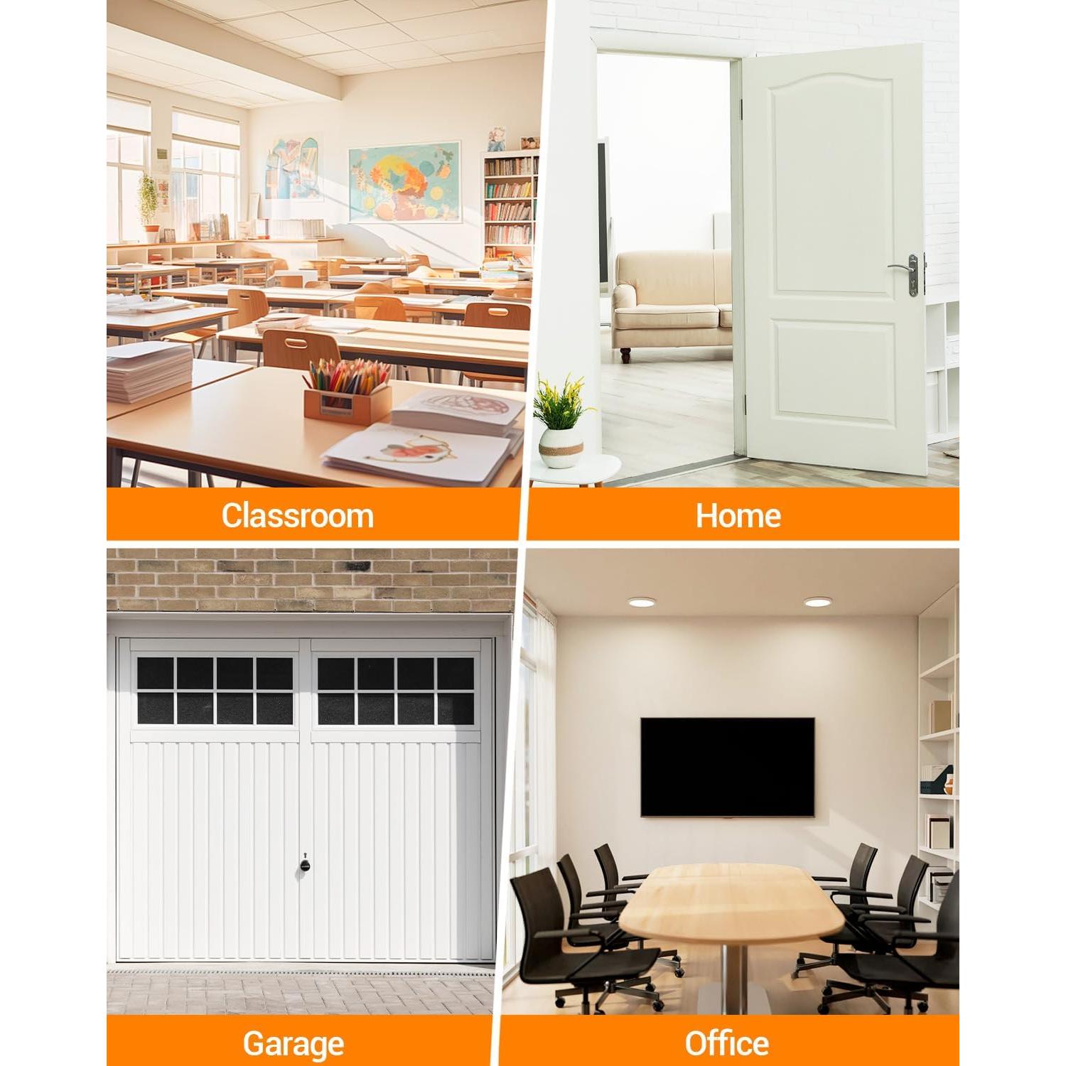 Topes de puerta magnéticos WINONLY, acero inoxidable, 2 unidades