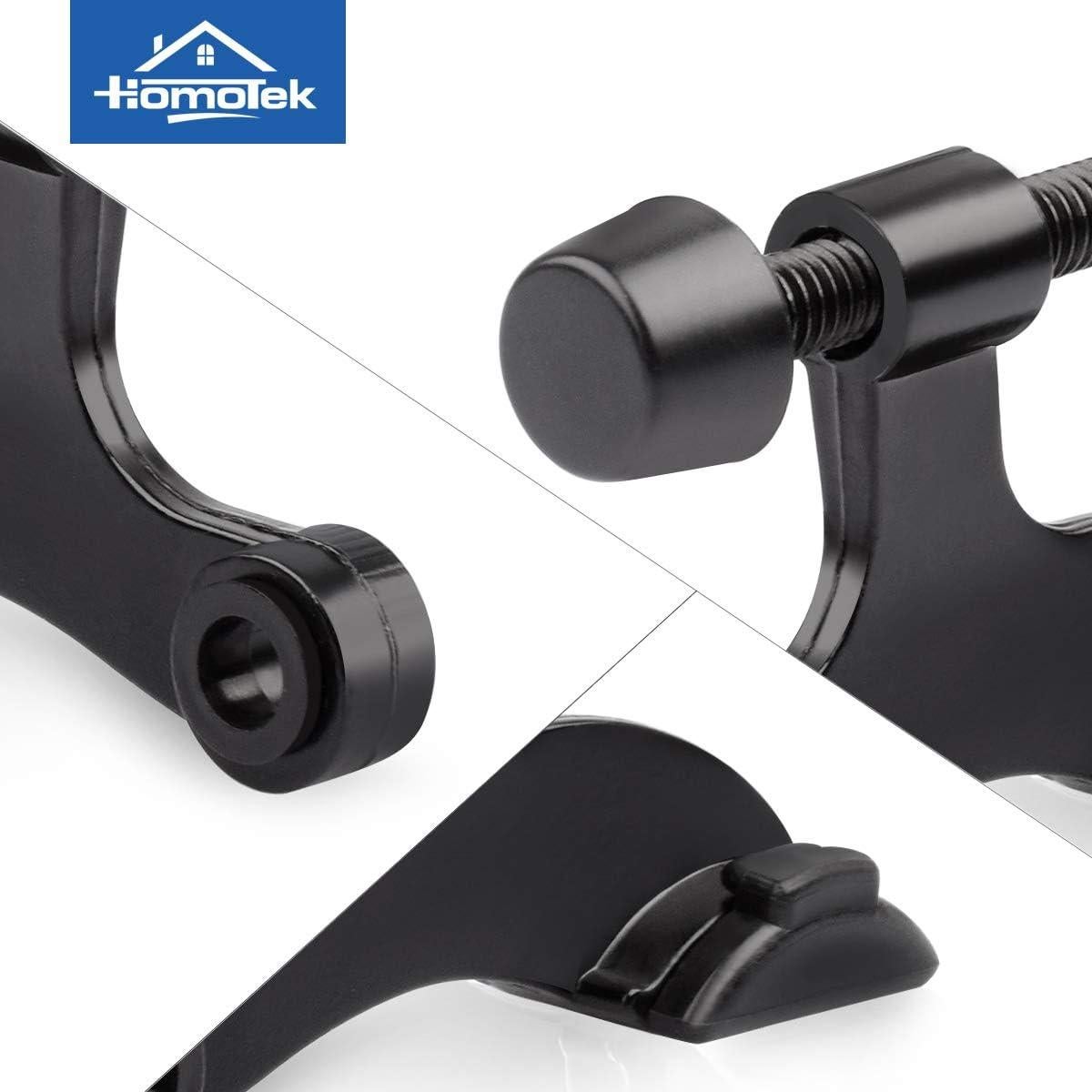 Tope de Puerta Ajustable HOMOTEK Negro 6 Piezas Alta Resistencia
