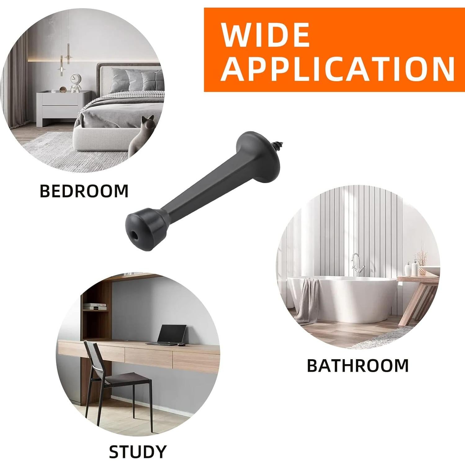 Paradas de Puerta Rígidas Home Master Hardware - 12 Unidades 7.62 cm