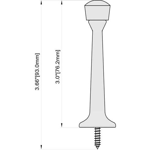 Paradas de Puerta Rígidas Home Master Hardware - 12 Unidades 7.62 cm