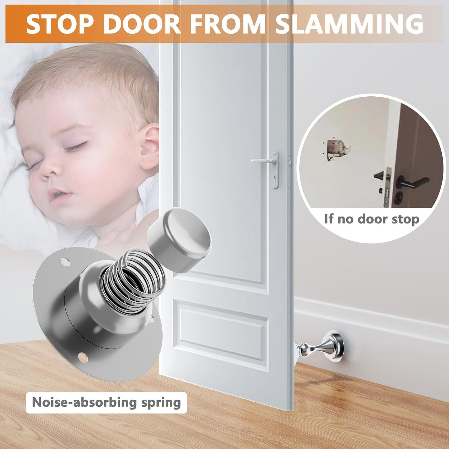 Tope de Puerta Magnético Corohero 2 Paquete Acero Inoxidable