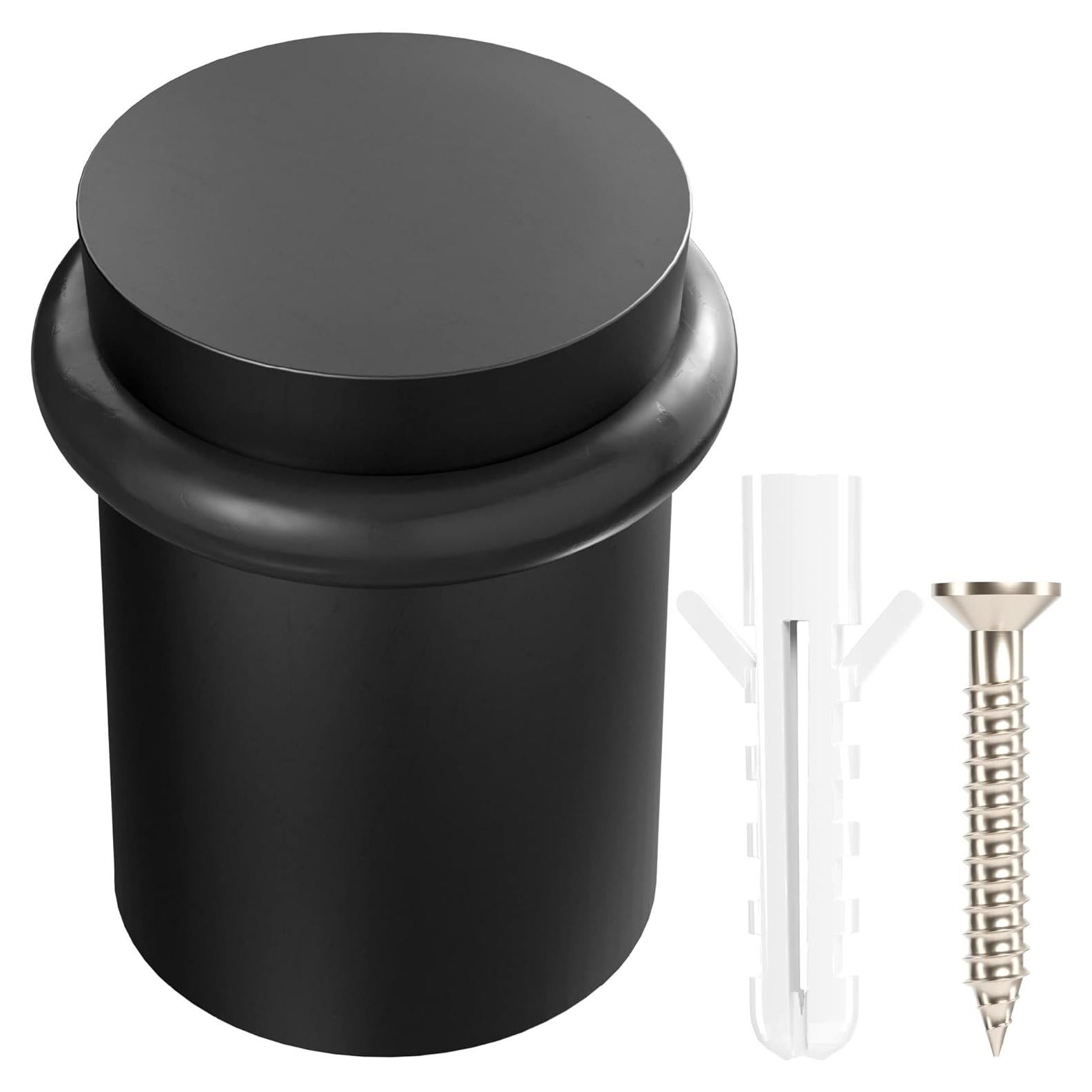 Tope de puerta NYCO acero sólido negro 3.02 cm x 5.08 cm