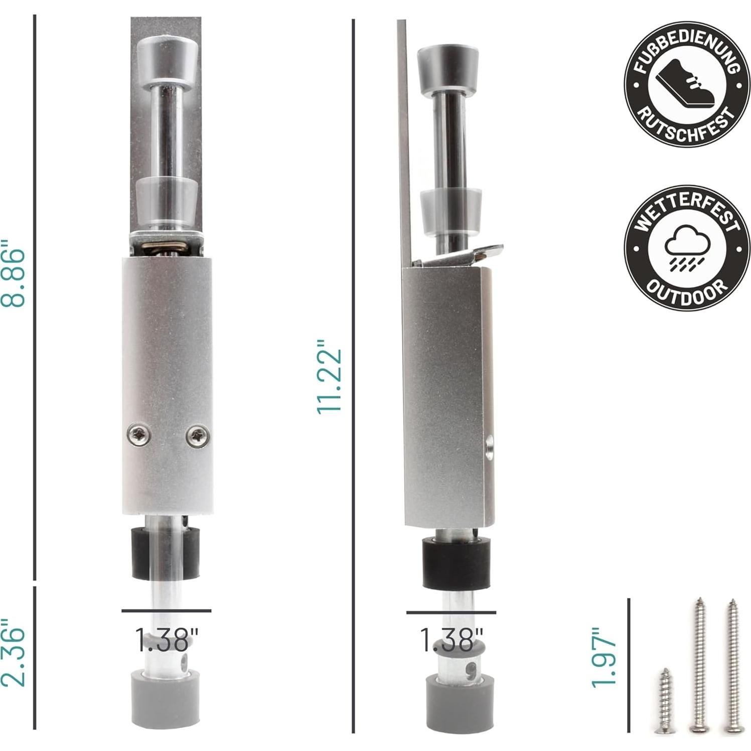 Tope de puerta Kick&Fix D&D Living 22.4 cm Alta Resistencia