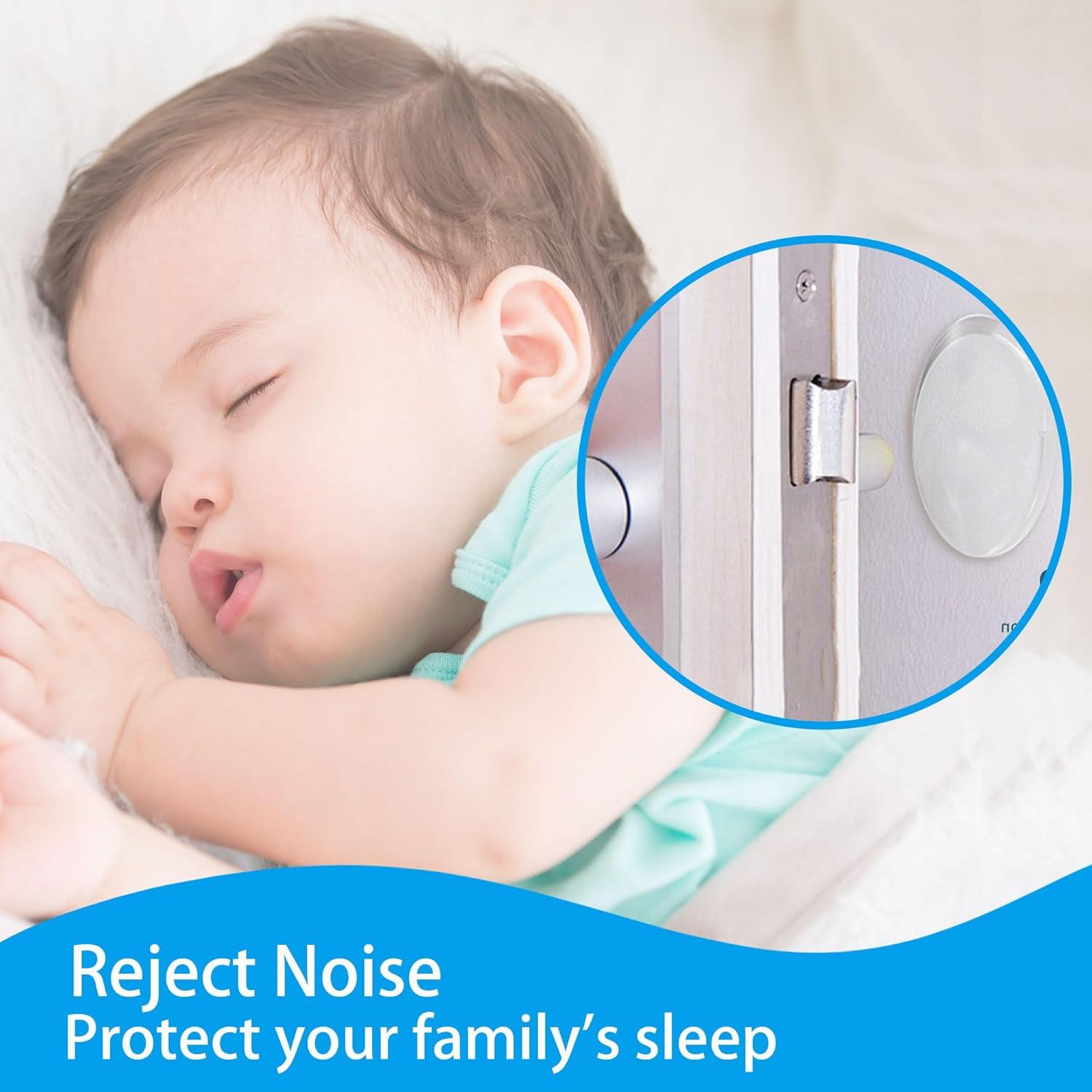 Topes de puerta Bflaae 12 piezas goma transparente 5.08cm