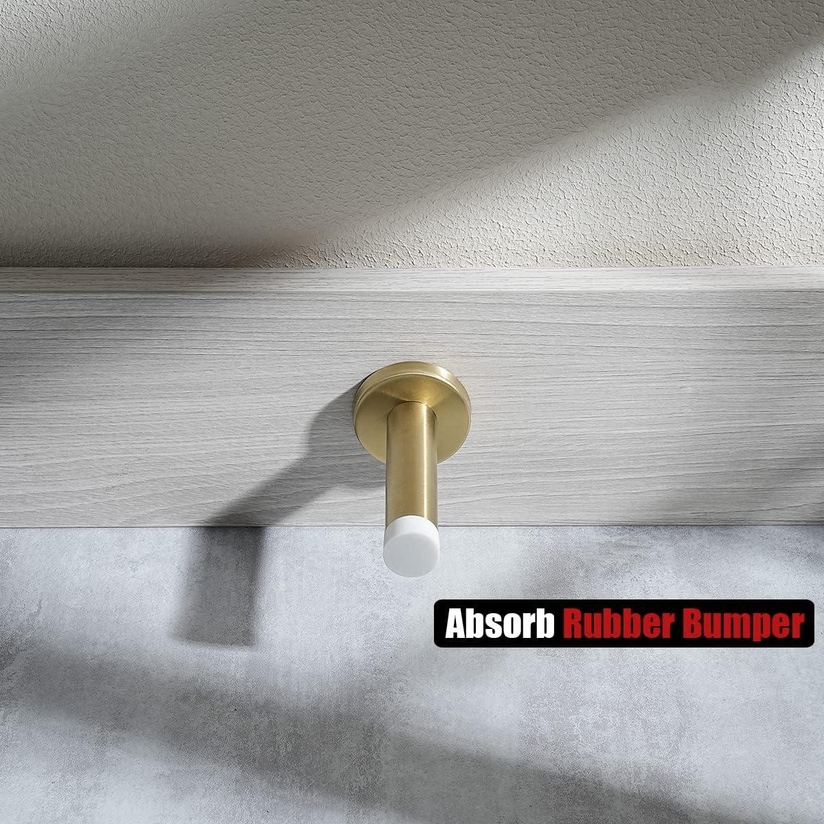 Tope de Puerta JQK Acero Inoxidable Dorado 2 Piezas