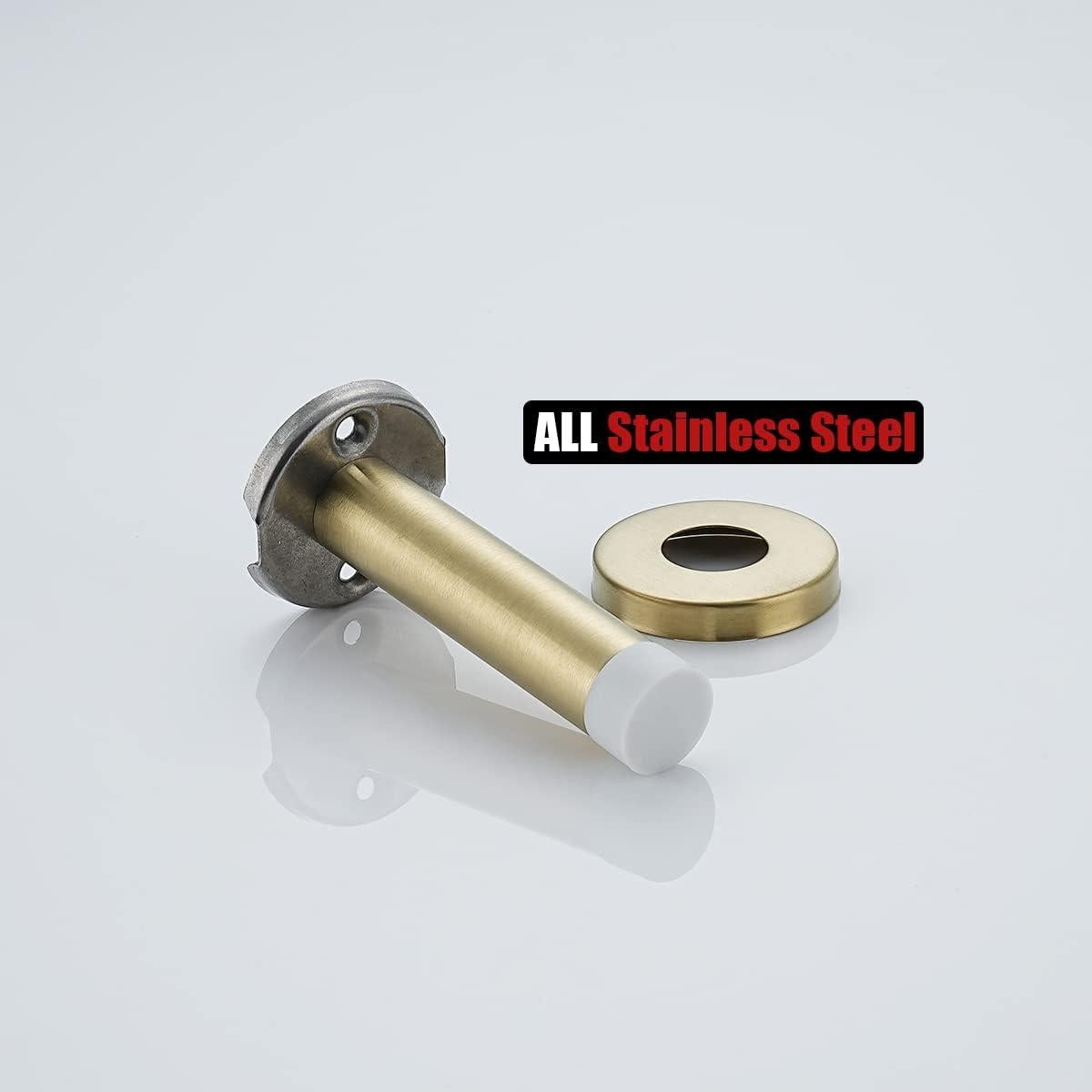 Tope de Puerta JQK Acero Inoxidable Dorado 2 Piezas