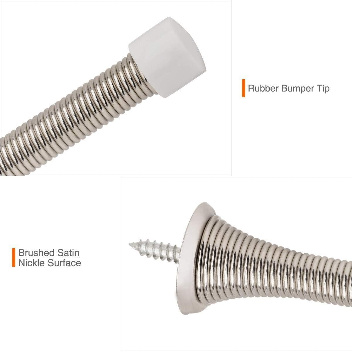 Tope de Puerta de Primavera KOVOSCH Niquel Satinado 2 Piezas
