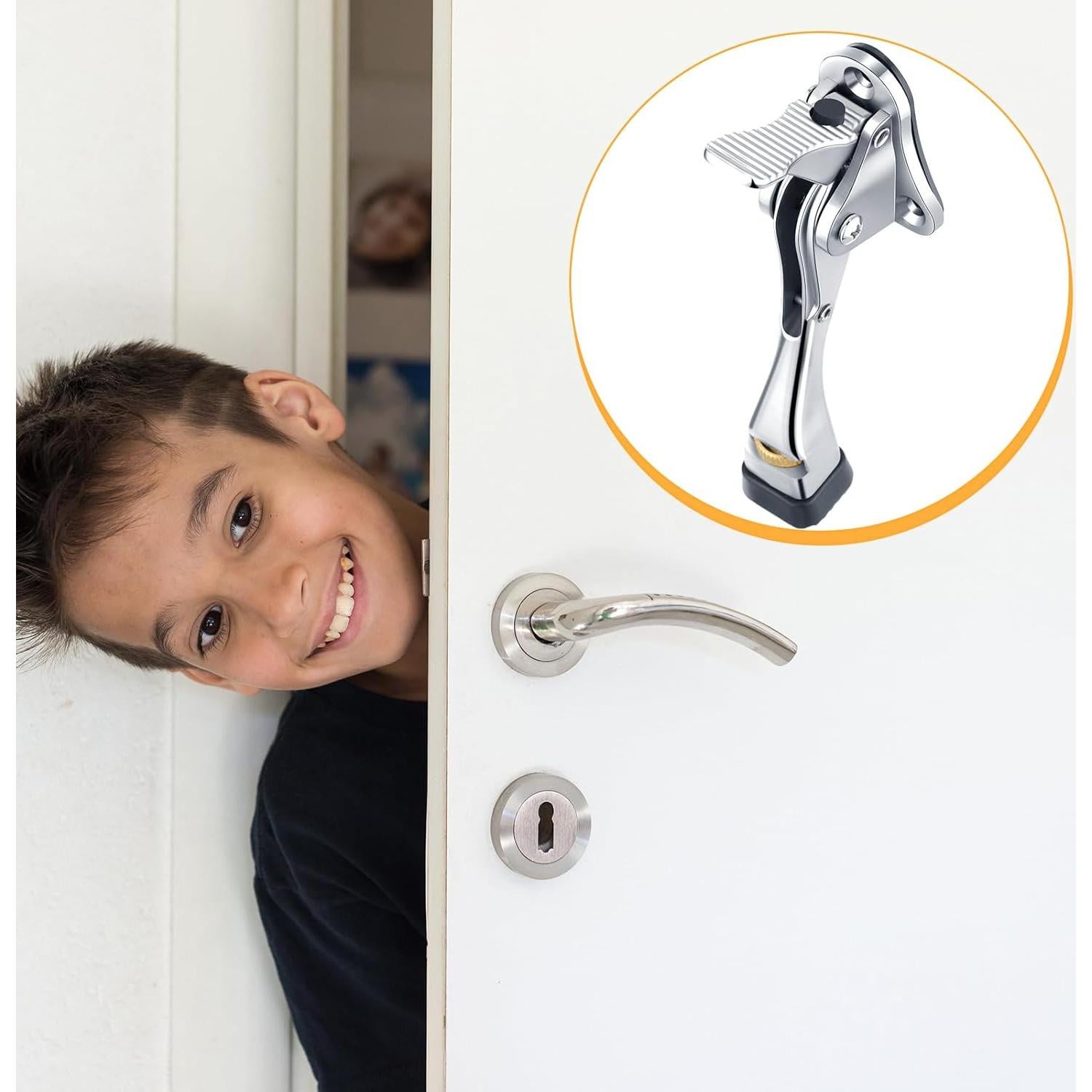 Tope de Puerta Kenning 12 Pcs Metal 20 cm con Punta de Goma