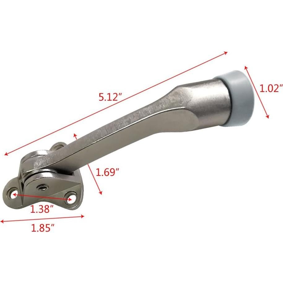 Tope de Puerta de Patada Boshen 5 Piezas Niquel Satinado