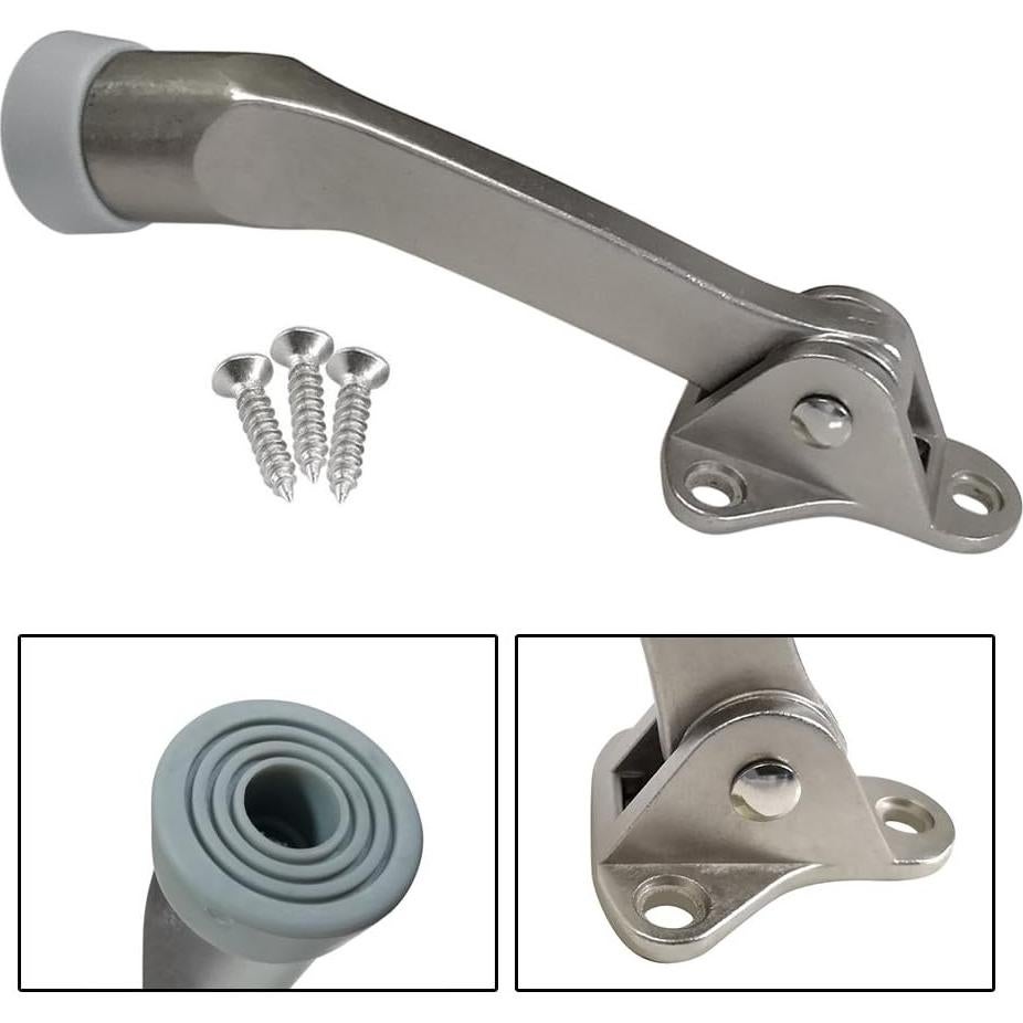 Tope de Puerta de Patada Boshen 5 Piezas Niquel Satinado