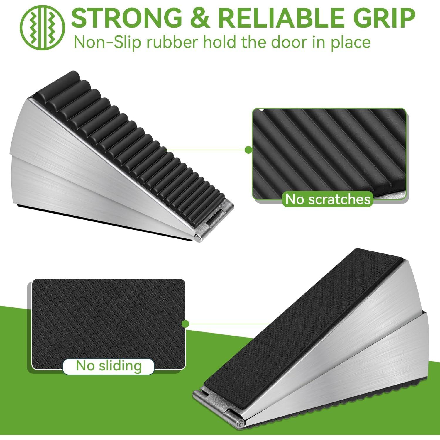 Tope de puerta ajustable Boonbery de acero inoxidable 7.6 cm