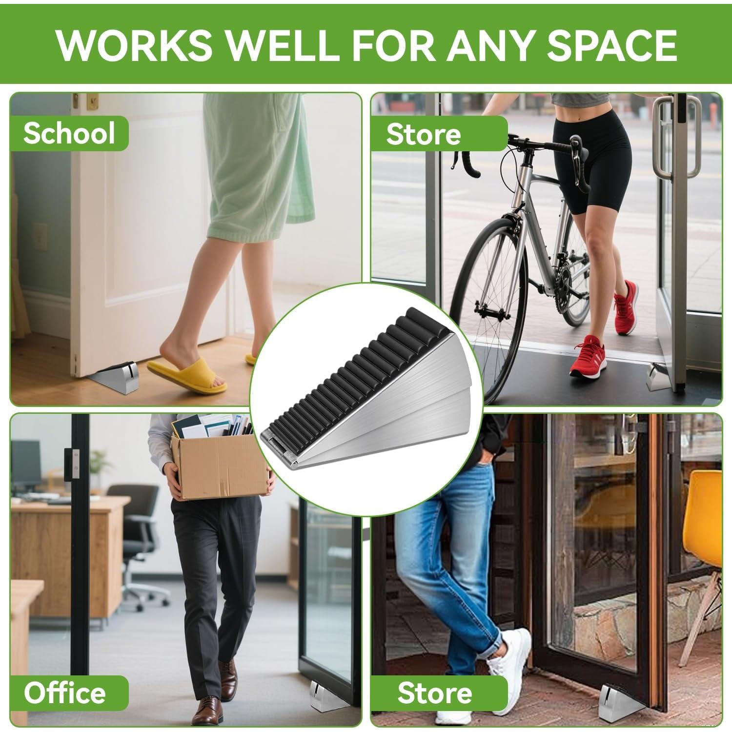 Tope de puerta ajustable Boonbery de acero inoxidable 7.6 cm