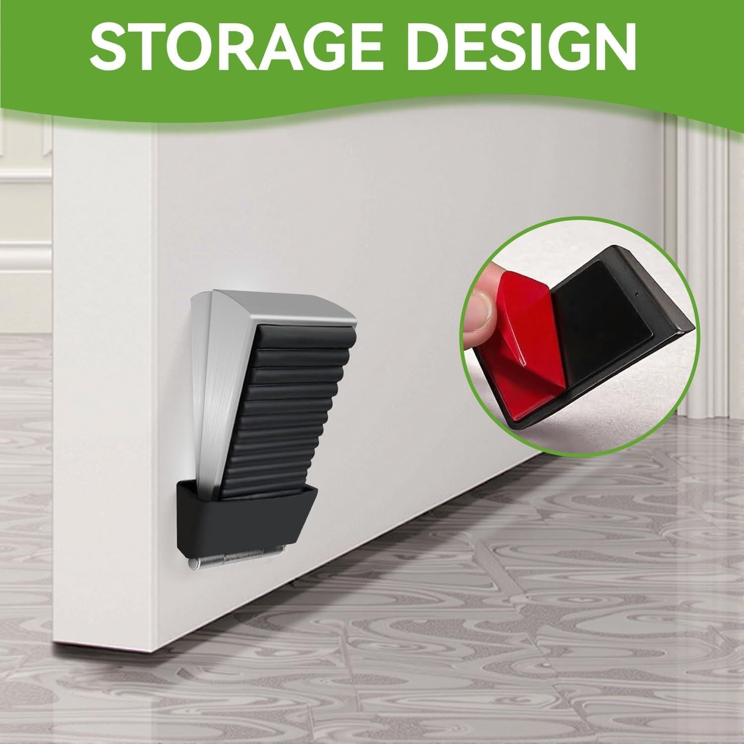 Tope de puerta ajustable Boonbery de acero inoxidable 7.6 cm