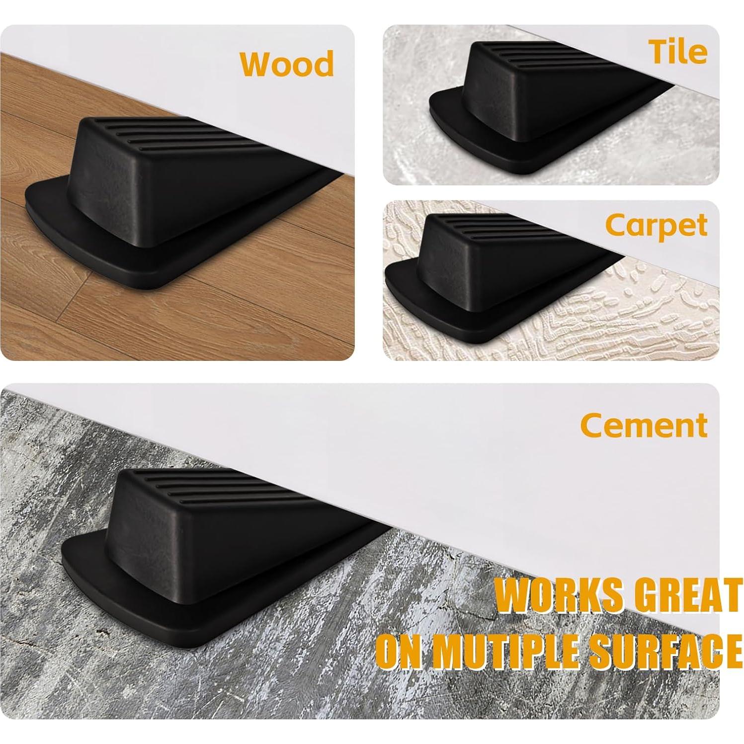 Topes de Puerta de Goma AZRDXSD 2 Pcs para Baldosas y Madera