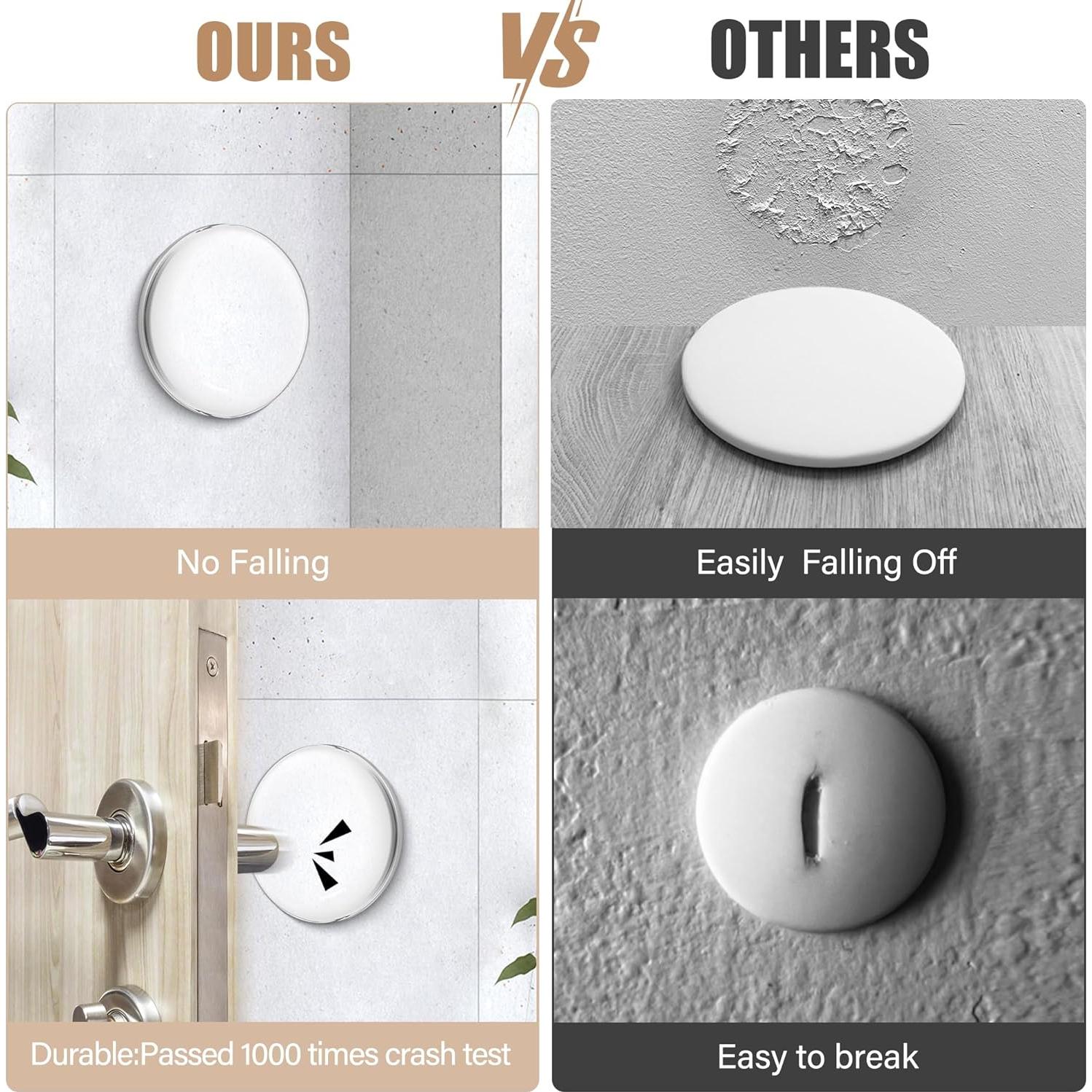 Topes de Puerta Crosize 8 Piezas 5.08 cm Adhesivo Fuerte