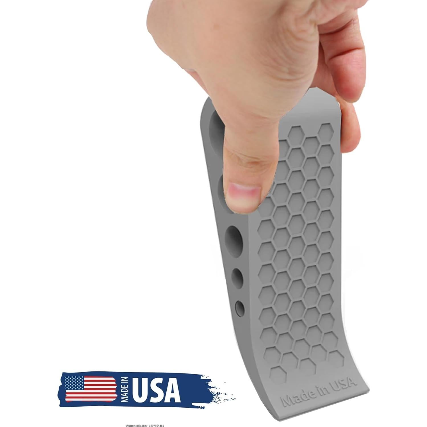 Topes de puerta de goma Suspension Dudes 2-pack gris panal