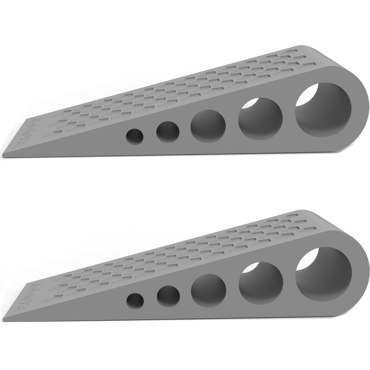 Topes de puerta de goma Suspension Dudes 2-pack gris panal