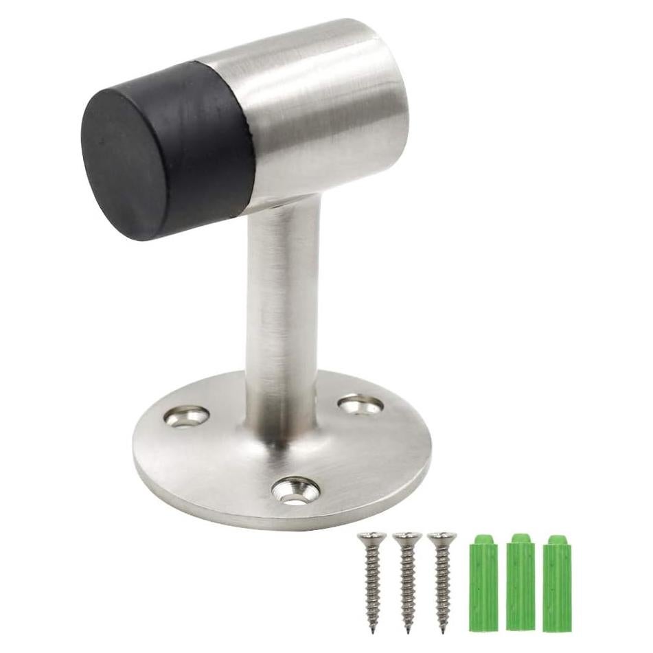 Tope de Piso PHITUODA Acero Inoxidable 75mm Niquelado Cepillado