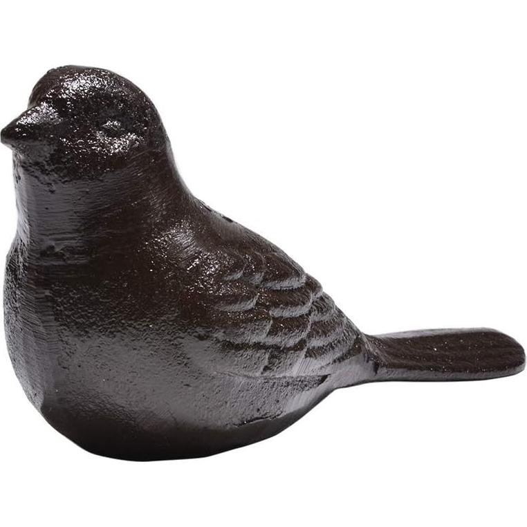 Tope de puerta decorativo Sanpaint de hierro fundido pájaro