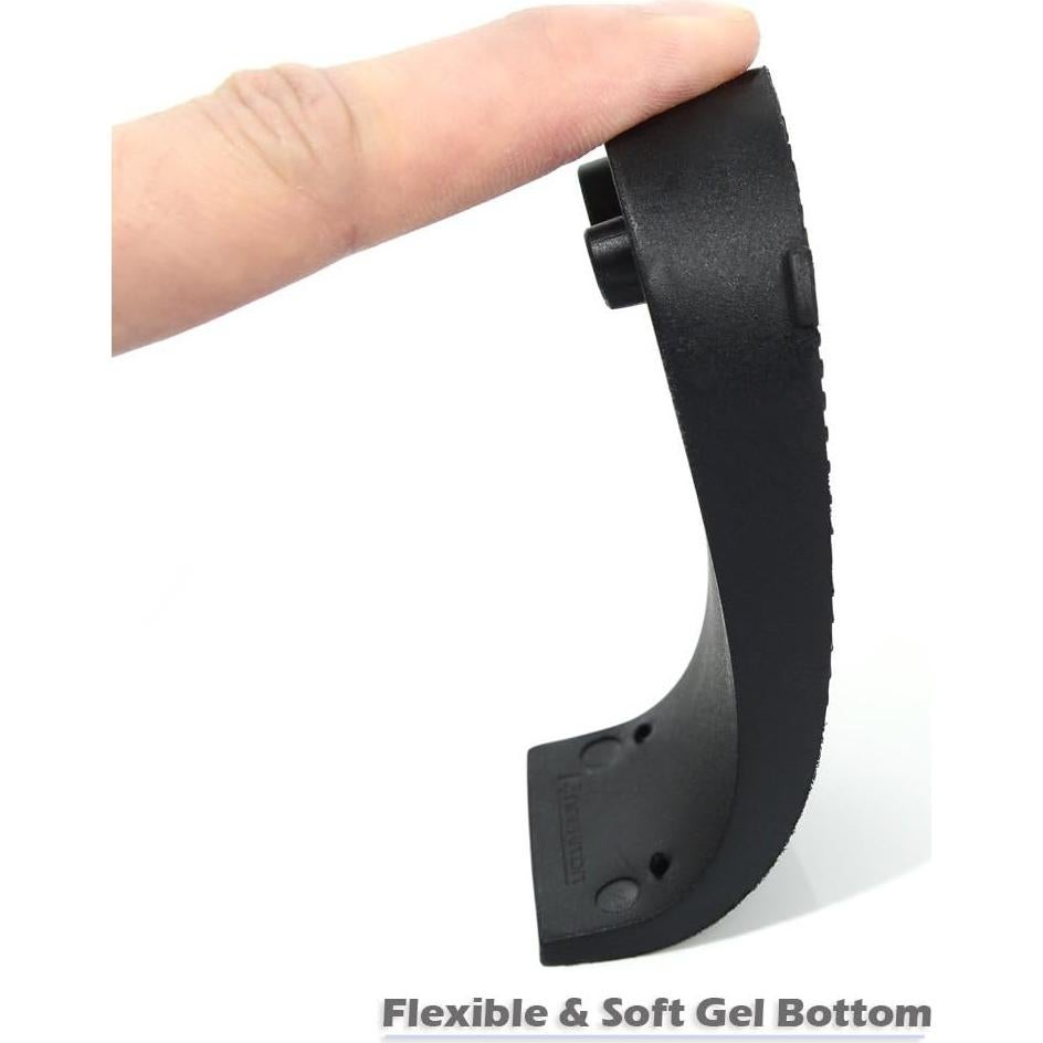 Juego de 4 Tapones de Puerta Newkiton Antideslizantes Negro