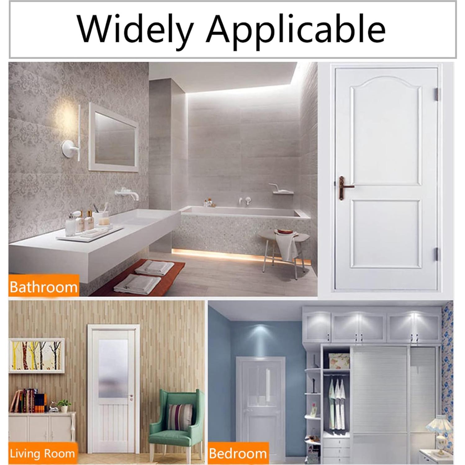 2 Paradas de Puerta Montadas en el Suelo LemonHo Dorado