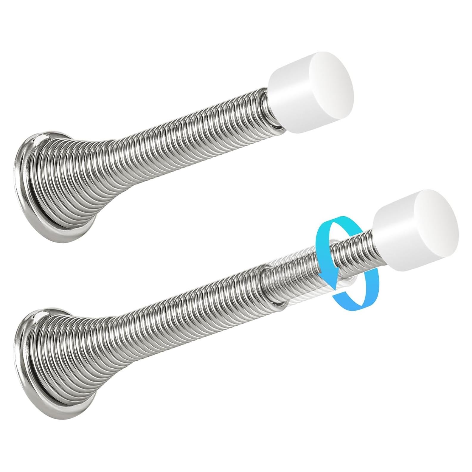 Topes de Puerta Telescópicos HOMOTEK 2 Piezas Níquel Satinado