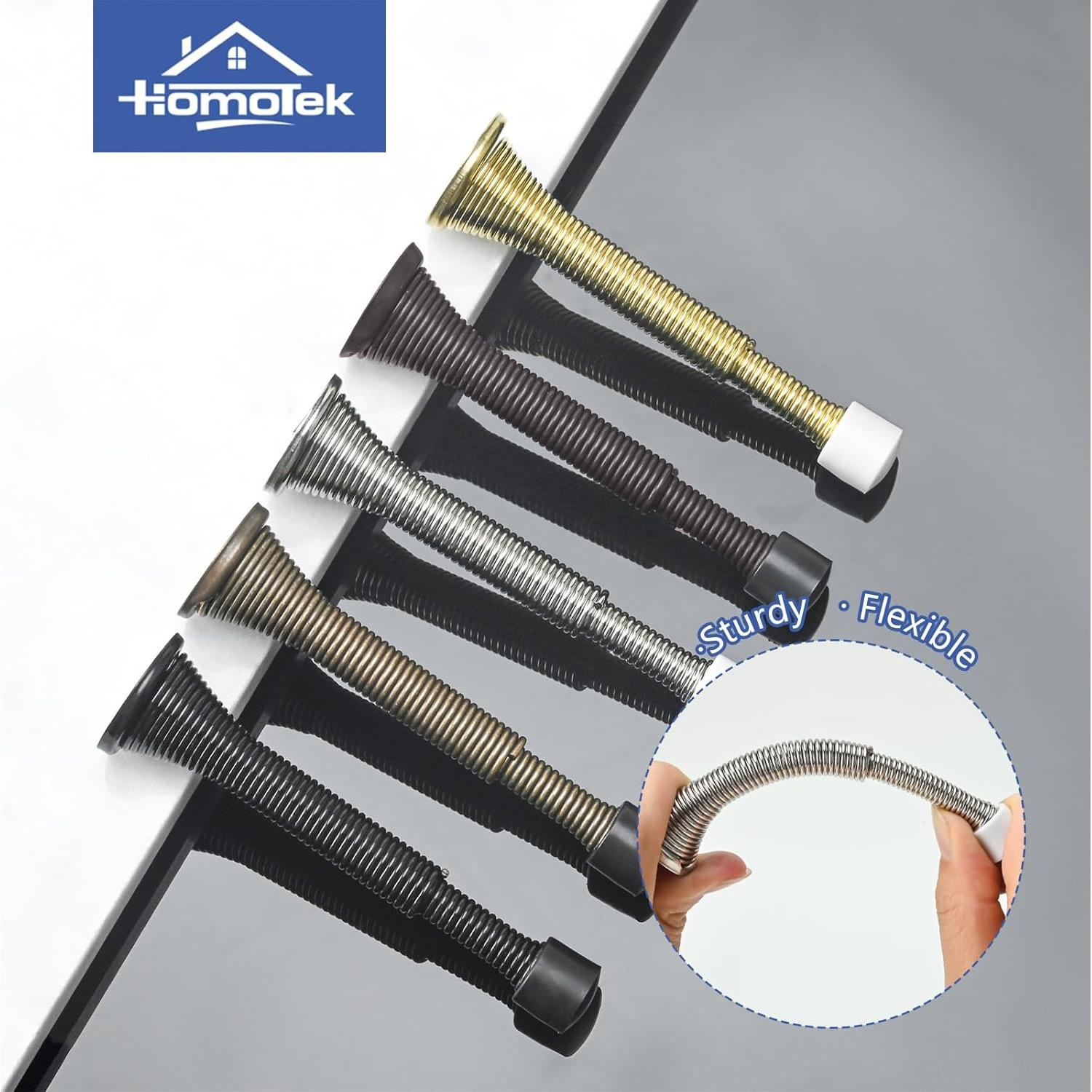 Topes de Puerta Telescópicos HOMOTEK 2 Piezas Níquel Satinado