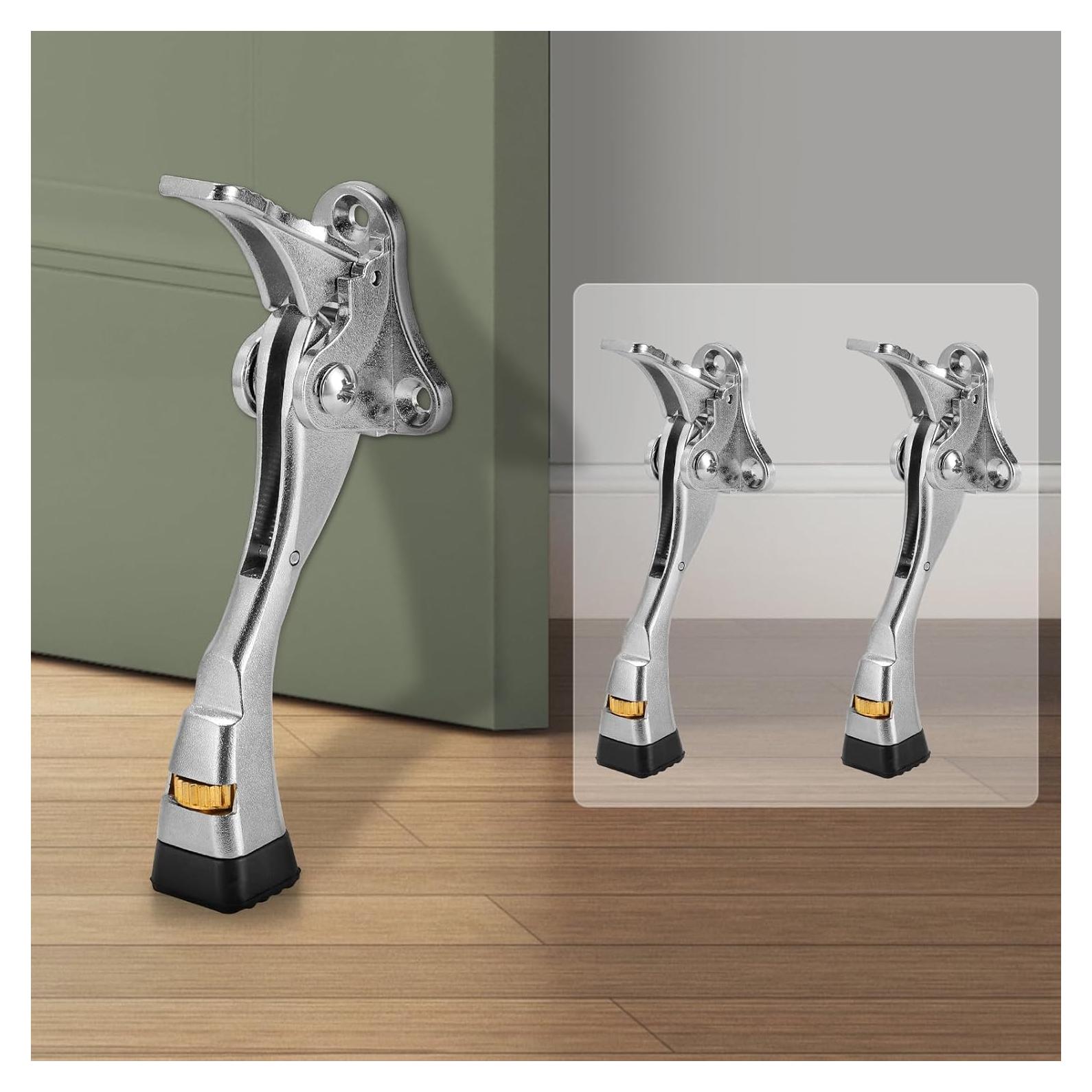 Tope de Puerta GoldPig 2 Paquetes Niquel Satinado 10.16cm