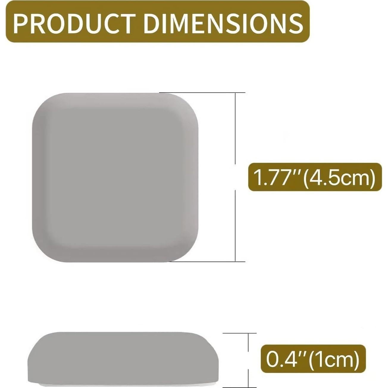 Protectores de Pared para Puerta Symsept 6 Pcs Silicona