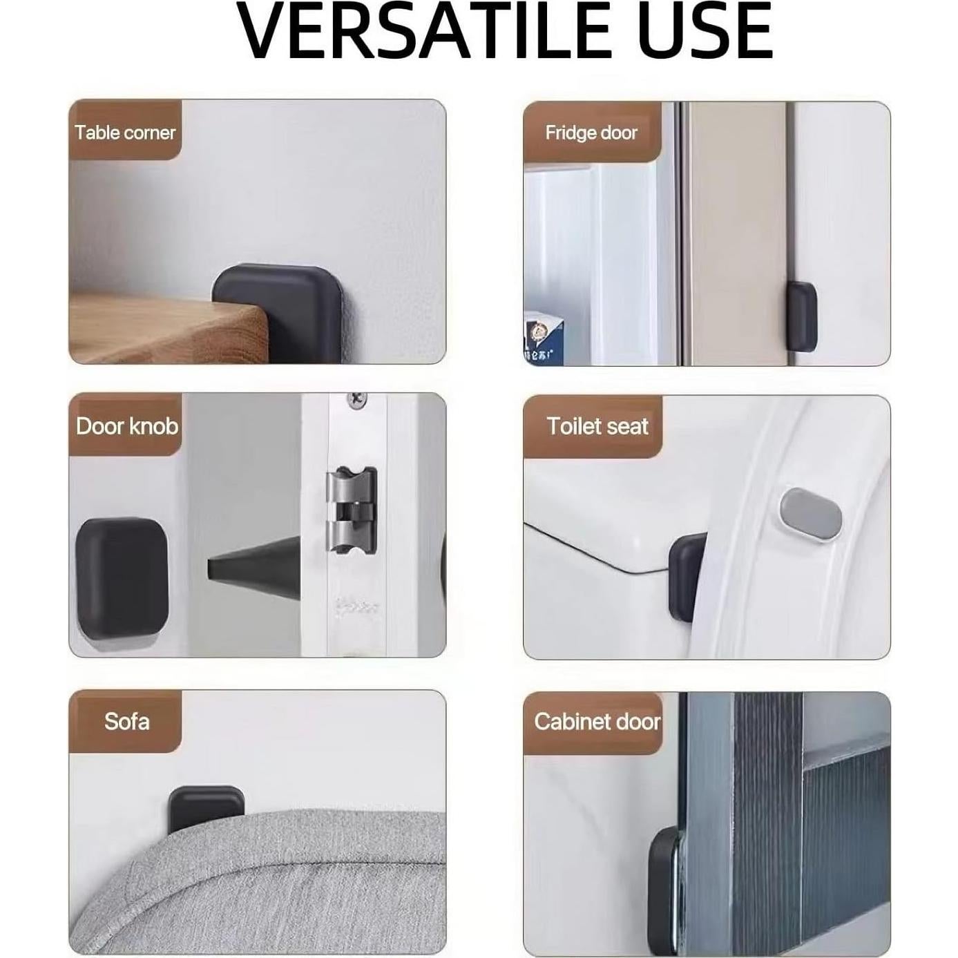 Protectores de Pared para Puerta Symsept 6 Pcs Silicona