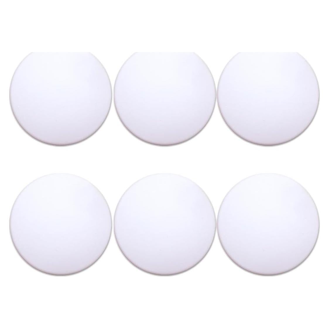 Topes de puerta Muzioiernsu 6 Pcs Silicona Blanca 5 cm