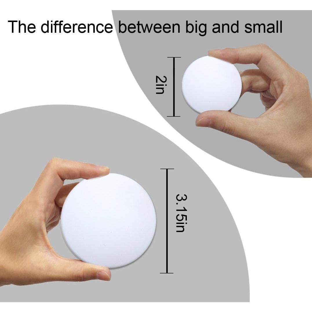 Topes de puerta Muzioiernsu 6 Pcs Silicona Blanca 5 cm