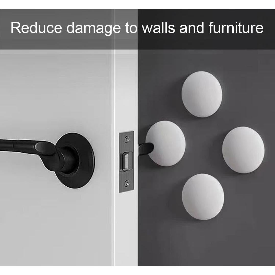 Topes de puerta Muzioiernsu 6 Pcs Silicona Blanca 5 cm