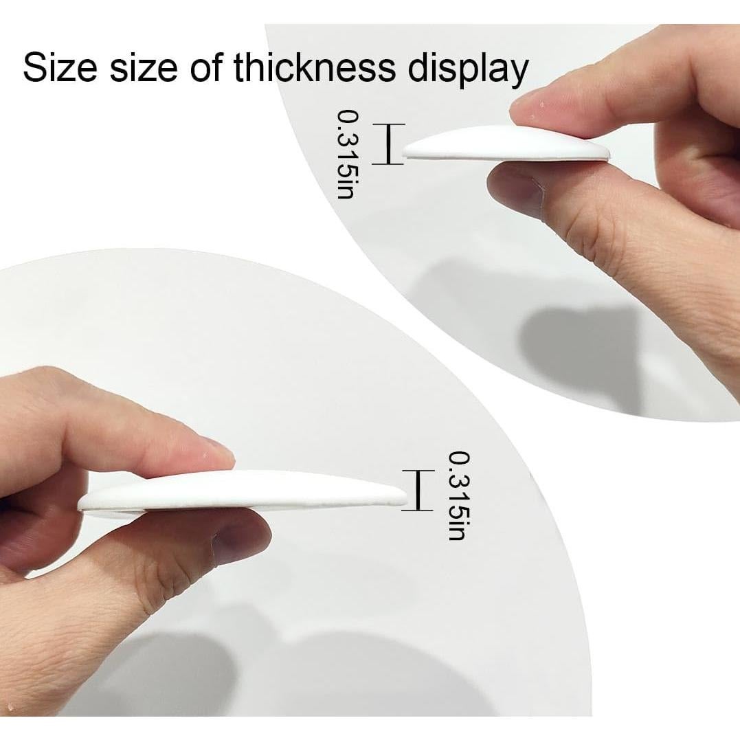 Topes de puerta Muzioiernsu 6 Pcs Silicona Blanca 5 cm