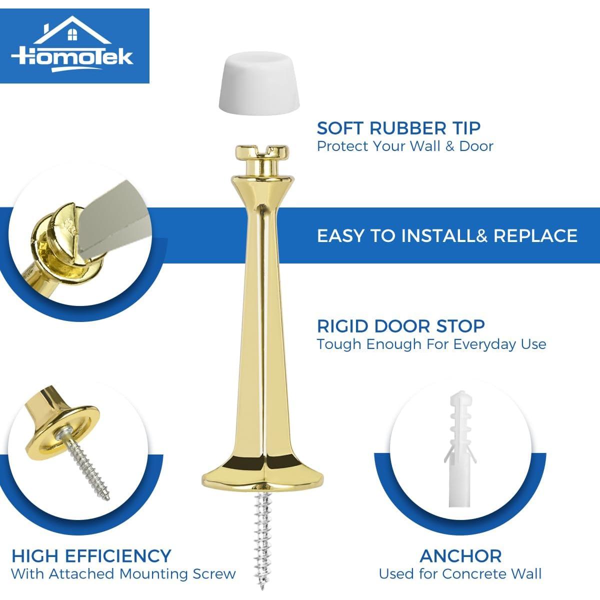 Parada de Puerta HOMOTEK 8 Piezas Oro Alta Resistencia